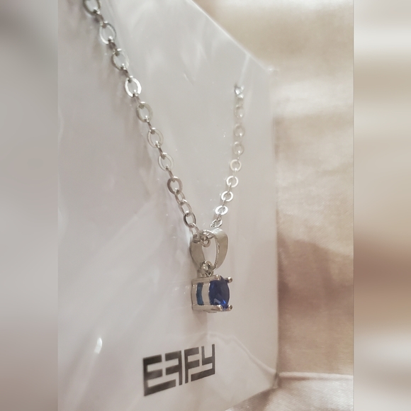 EFFY Sapphire colored gemstone necklace/pendant. - Picture 8 of 8